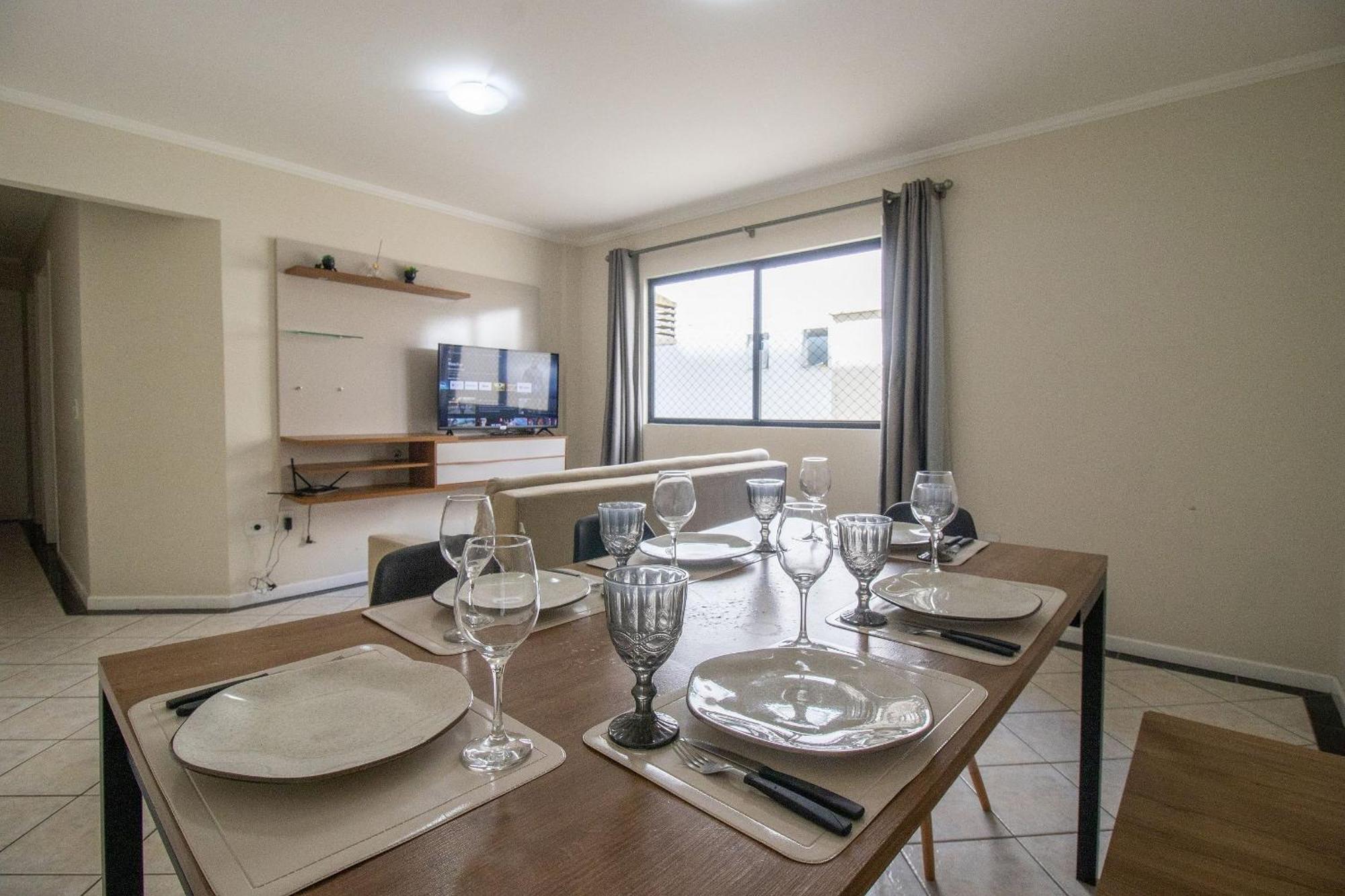 Apartamento Dca51 - Pe Na Areia, Churrasqueira, 2 Garagens