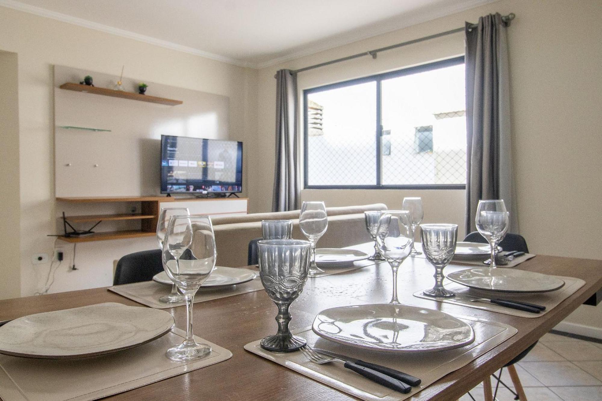 Apartamento Dca51 - Pe Na Areia, Churrasqueira, 2 Garagens *